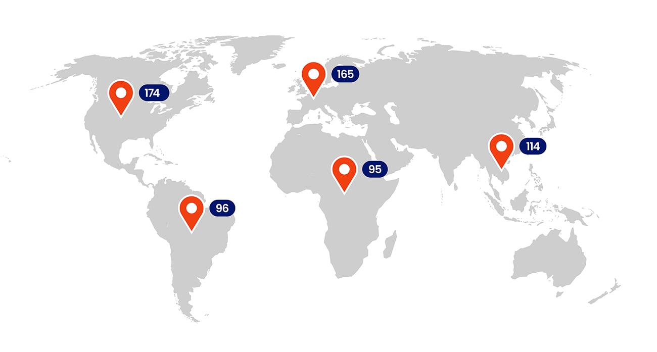 Geographic participant representation map